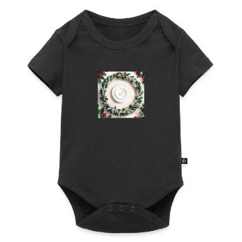 Scandinavian style: Festive design - Baby Premium short-sleeve bodysuit - black - Front