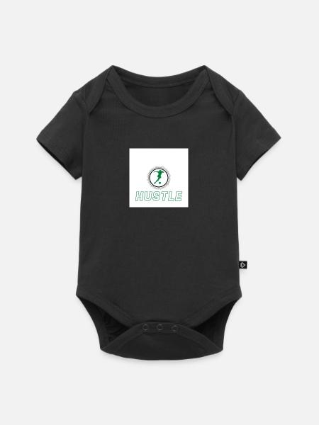 Hustle grün - Baby Premium Kurzarmbody - Schwarz