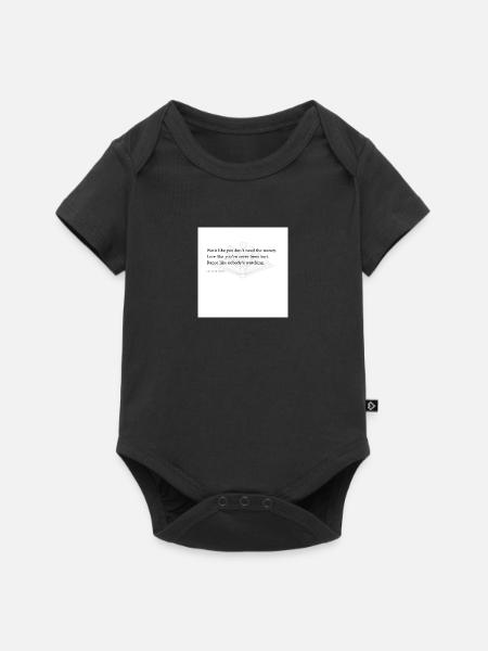 Balance - Baby Premium Kurzarmbody - Schwarz