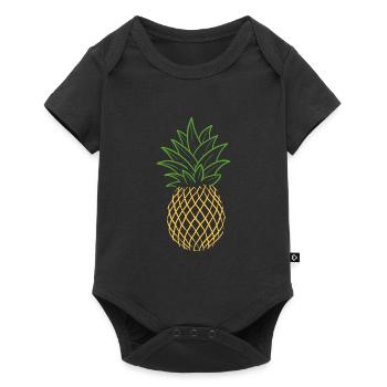 Pineapple - Baby Premium short-sleeve bodysuit - black - Front