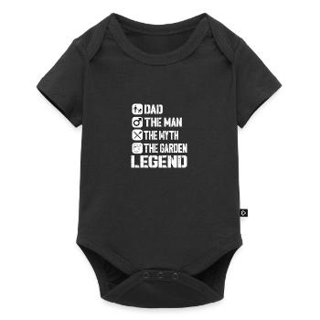 Dad the Man of Myth the Garden Legend Father - Baby Premium short-sleeve bodysuit - black - Front