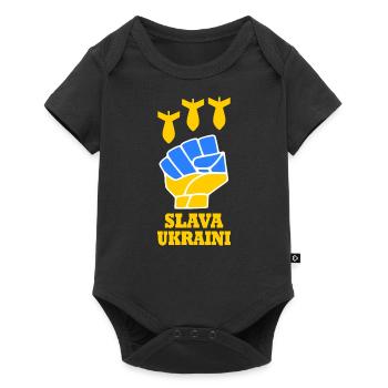 Ukraine - Body à manches courtes Premium Bébé - noir - Devant