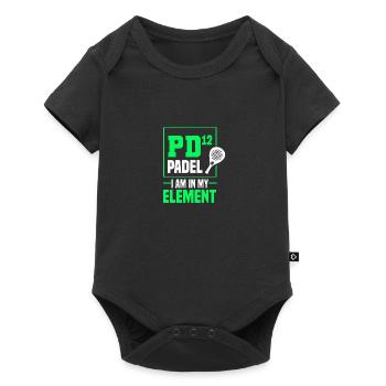 Padel Tennis Paddle Padel Ball Paddling Padel Tennis - Baby Premium short-sleeve bodysuit - black - Front