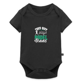 Padel Tennis Paddle Padel Ball Paddling Padel Tennis - Baby Premium short-sleeve bodysuit - black - Front