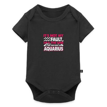 Aquarius Married A Aquarius Horoscope - Baby Premium short-sleeve bodysuit - black - Front