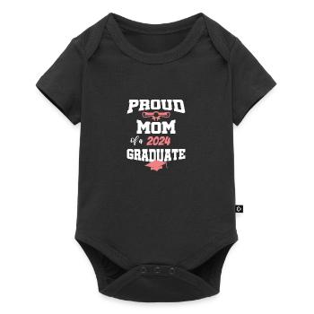 Graduate Graduation Graduate Proud Mother 2024 - Baby Premium short-sleeve bodysuit - black - Front