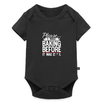 Please I Was Baking Before - Baby Premium short-sleeve bodysuit - black - Front