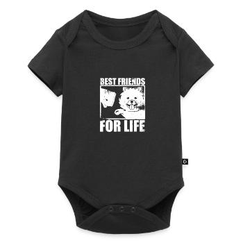 Yorkie Best Friends For Life - Baby Premium short-sleeve bodysuit - black - Front