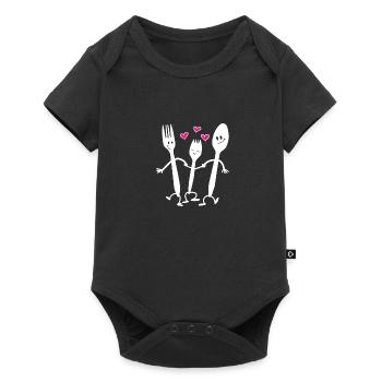 Spork Love Shirt Funny Family Reunion - Baby Premium short-sleeve bodysuit - black - Front