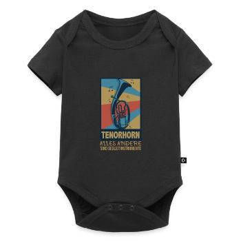 Tenorhorn Musikverein - Begleitinstrumente - Baby Premium Kurzarmbody - Schwarz - Vorne