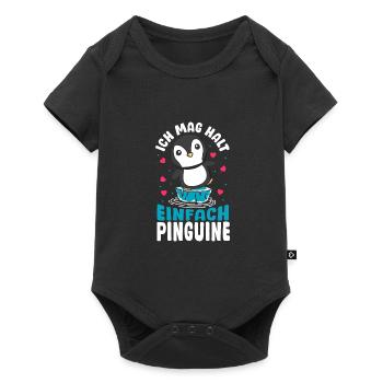 Pingouin - J’aime bien les pingouins - Body à manches courtes Premium Bébé - noir - Devant