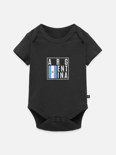 Argentinien - Baby Premium Kurzarmbody - Schwarz