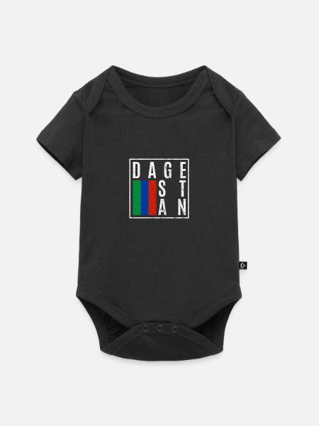 Dagestan - Baby Premium Kurzarmbody - Schwarz