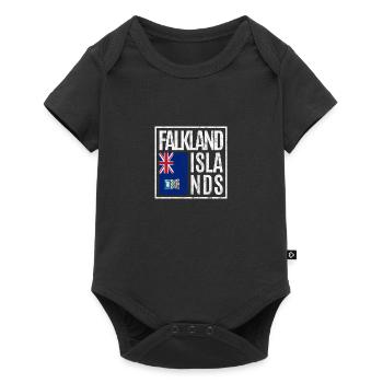 Îles Falkland - Body à manches courtes Premium Bébé - noir - Devant