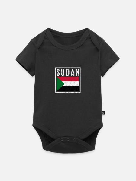 Sudan - Baby Premium Kurzarmbody - Schwarz