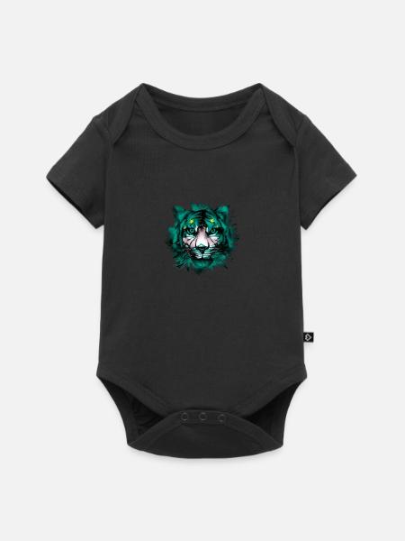 Macau - Baby Premium Kurzarmbody - Schwarz