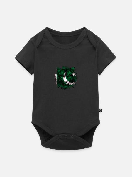Pakistan - Baby Premium Kurzarmbody - Schwarz