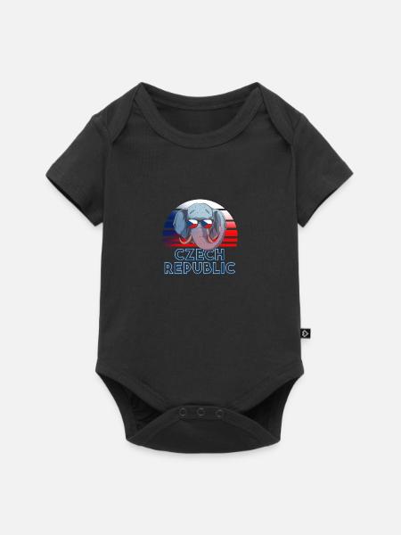 Tschechische Republik - Baby Premium Kurzarmbody - Schwarz