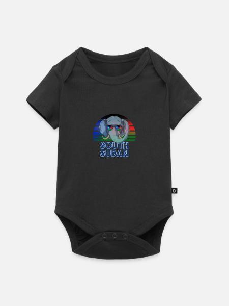 Südsudan - Baby Premium Kurzarmbody - Schwarz