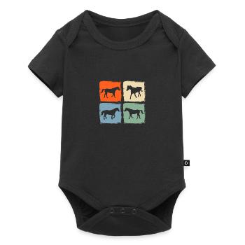 Riding Horse - Baby Premium short-sleeve bodysuit - black - Front