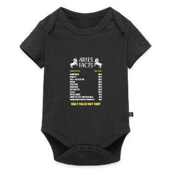 Zodiac sign Aries - Baby Premium short-sleeve bodysuit - black - Front