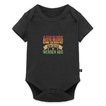 Ich Bin Nicht Alt Geburtstag - Baby Premium Kurzarmbody - Schwarz - Vorne
