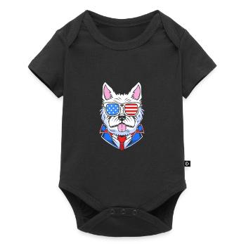West Highland Terrier - Baby Premium short-sleeve bodysuit - black - Front