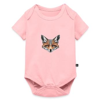 Fox with Deep Look - Baby Premium short-sleeve bodysuit - rose - Front