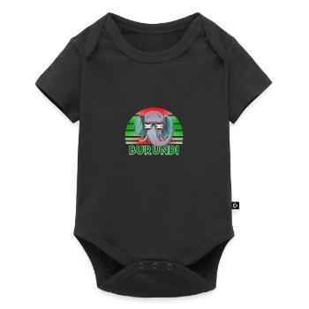 Burundi - Baby Premium short-sleeve bodysuit - black - Front
