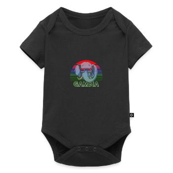 Gambia - Baby Premium short-sleeve bodysuit - black - Front