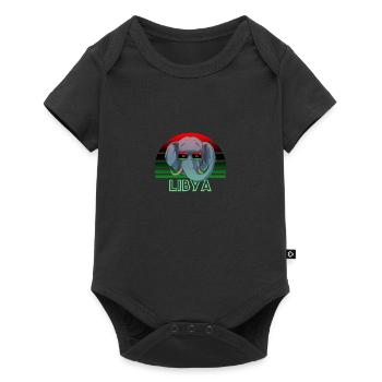 Libye - Body à manches courtes Premium Bébé - noir - Devant