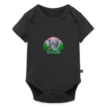 Wales - Baby Premium short-sleeve bodysuit - black - Front