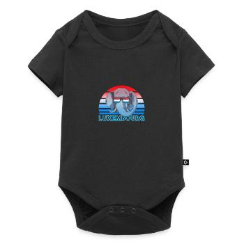 Luxembourg - Baby Premium short-sleeve bodysuit - black - Front