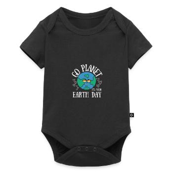 Go Planet It's Your Earth Day Rainbow - Baby Premium Kurzarmbody - Schwarz - Vorne