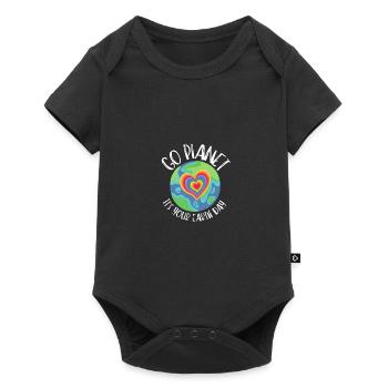 Go Planet It's Your Earth Day Rainbow - Baby Premium Kurzarmbody - Schwarz - Vorne