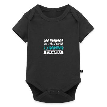 gamer gaming gamble gift idea saying - Baby Premium short-sleeve bodysuit - black - Front
