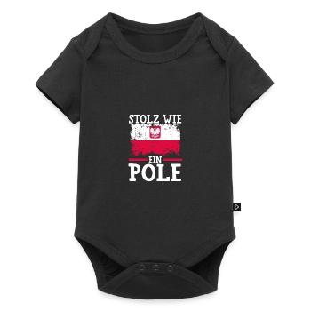 Polonais Pologne - Body à manches courtes Premium Bébé - noir - Devant