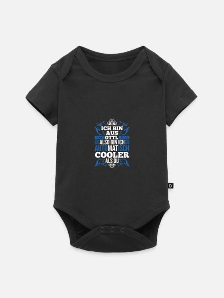 Schotten Schottisch Schottland - Baby Premium Kurzarmbody - Schwarz