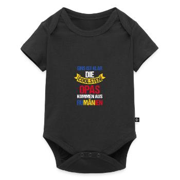 Roumains Grand-père Grand-père Roumanie - Body à manches courtes Premium Bébé - noir - Devant