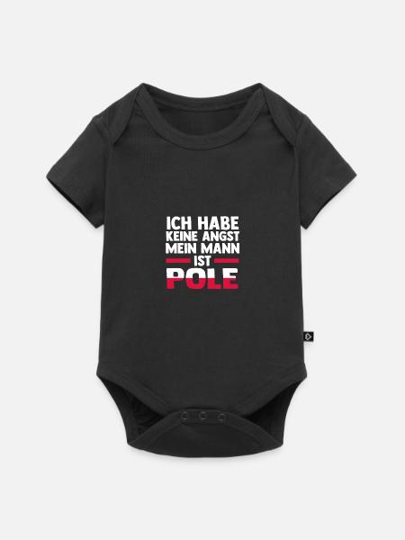 Pole Polen - Baby Premium Kurzarmbody - Schwarz