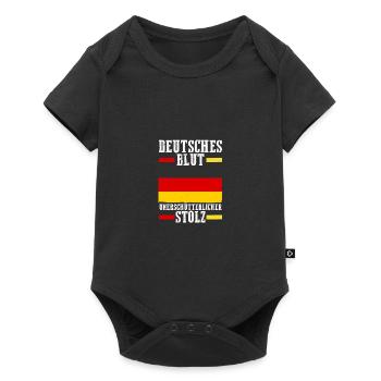 German German Germany - Baby Premium short-sleeve bodysuit - black - Front