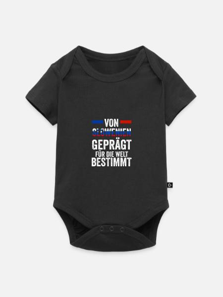 Slowenen Slowenien - Baby Premium Kurzarmbody - Schwarz