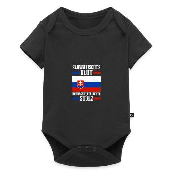 Slovakia Slovakia - Baby Premium short-sleeve bodysuit - black - Front