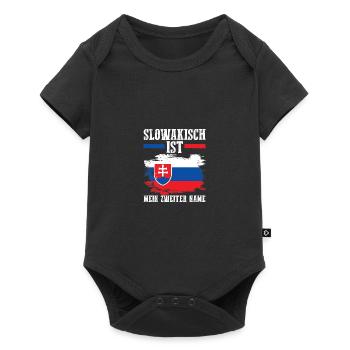 Slowaken Slowakei - Baby Premium Kurzarmbody - Schwarz - Vorne