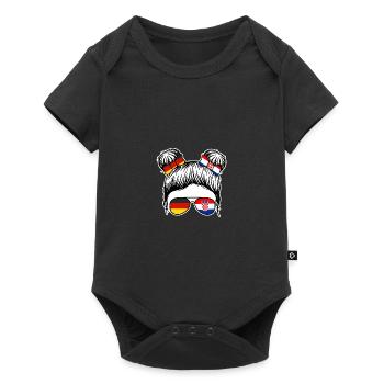 Kroaten Kroate Kroatin Hrvatska Deutschland Kroati - Baby Premium Kurzarmbody - Schwarz - Vorne