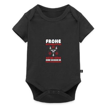 Santa Claus Tractor Christmas Party Farmer Landwi - Baby Premium short-sleeve bodysuit - black - Front