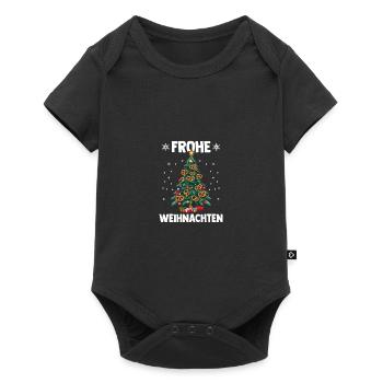 Merry Christmas Pretzels Christmas Tree - Baby Premium short-sleeve bodysuit - black - Front