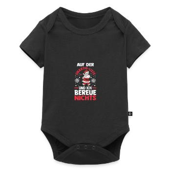 Père Noël Coquin Noël - Body à manches courtes Premium Bébé - noir - Devant