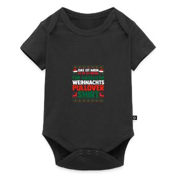 Père Noël Noël laid Noël - Body à manches courtes Premium Bébé - noir - Devant