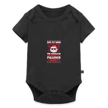 Père Noël Noël laid Noël - Body à manches courtes Premium Bébé - noir - Devant